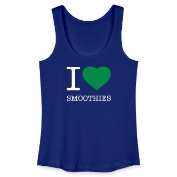 I LOVE SMOOTHIES - Frauen Bio Tank Top - Königsblau - Vorne