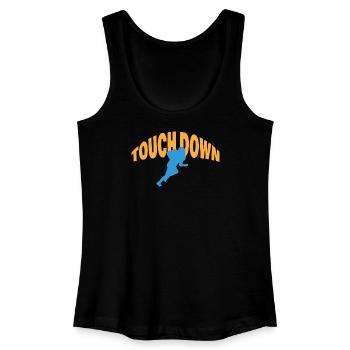 TOUCH DOWN - Frauen Bio Tank Top - Schwarz - Vorne