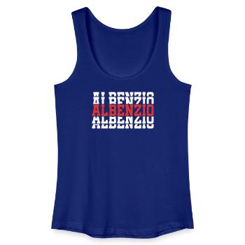 Albenzio t-shirt gift t-shirt stacked text - Women’s Organic Tank Top - royal blue - Front