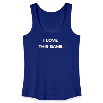 I love this game - Débardeur bio Femme - bleu roi - Devant