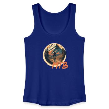 Mountainbike - Frauen Bio Tank Top - Königsblau - Vorne