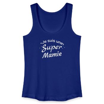 Superheldin Granny Pride - Frauen Bio Tank Top - Königsblau - Vorne