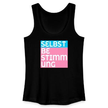 TRANS SELBSTBESTIMMUNG - Frauen Bio Tank Top - Schwarz - Vorne