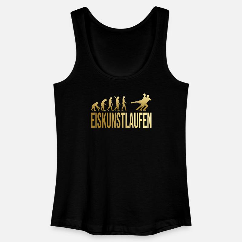 Evolution Eiskunstlaufen - Frauen Bio Tank Top - Schwarz