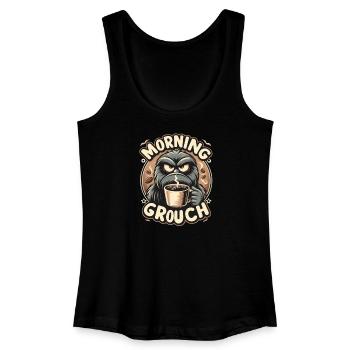 Morning grouch - Women’s Organic Tank Top - black - Front