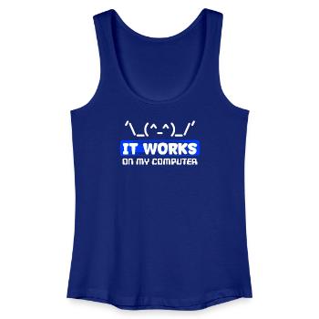 Debug Statement Bugfixing Skripting Code Developer - Frauen Bio Tank Top - Königsblau - Vorne