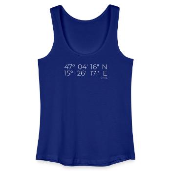 coordinates Graz, Austria - Women’s Organic Tank Top - royal blue - Front