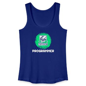 Computer Developer Programmierer Computerfreak - Frauen Bio Tank Top - Königsblau - Vorne