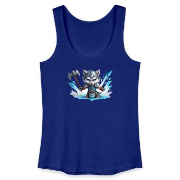 Viking Wolf Warrior - Frauen Bio Tank Top - Königsblau - Vorne