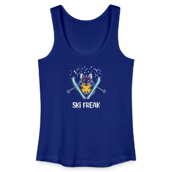 Schnee Wintersport Skifahrer Spruch Schifahren - Frauen Bio Tank Top - Königsblau - Vorne