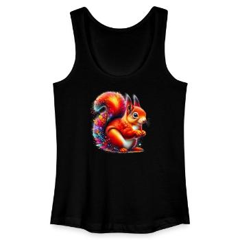 Eichhörnchen - Frauen Bio Tank Top - Schwarz - Vorne