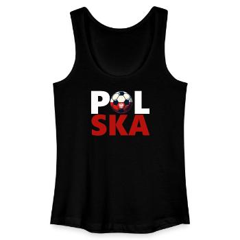 Polish football - Women’s Organic Tank Top - black - Front
