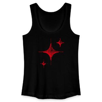 Red Spark Minimal - Women’s Organic Tank Top - black - Front