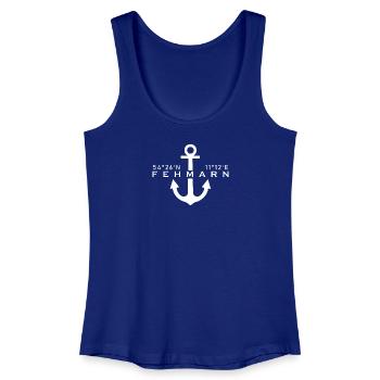 Fehmarn - Frauen Bio Tank Top - Königsblau - Vorne