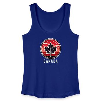 Feuille d'érable du Canada Toronto - Débardeur bio Femme - bleu roi - Devant