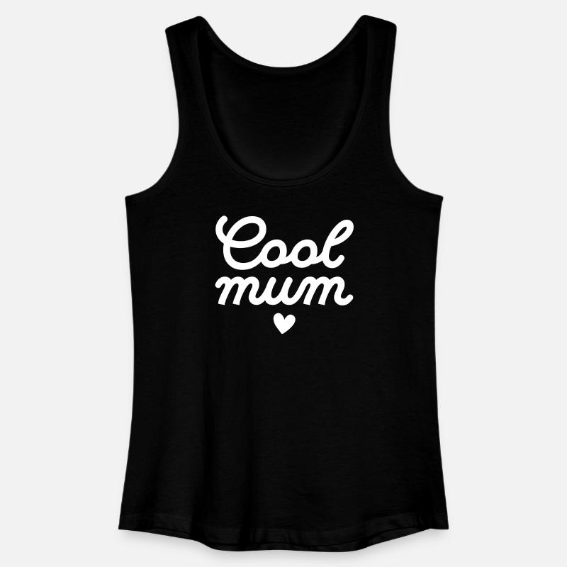 Herzliches Typografie-Design zum Muttertag - Frauen Bio Tank Top - Schwarz