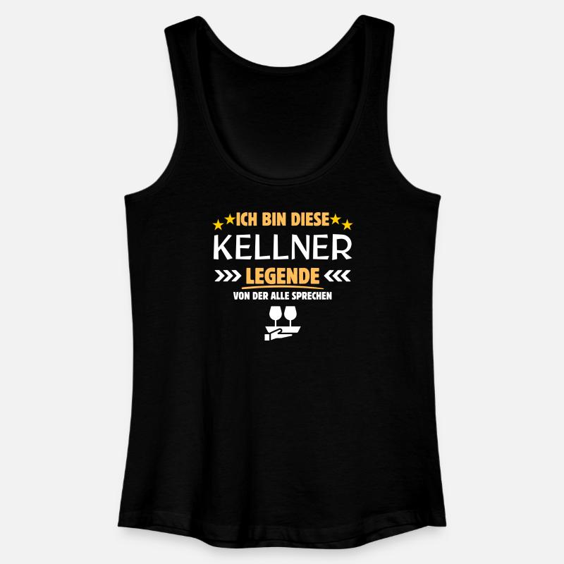 Kellner Legende - Frauen Bio Tank Top - Schwarz
