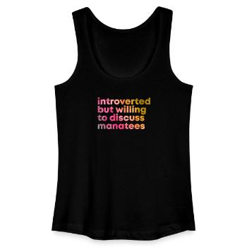Manatee - Women’s Organic Tank Top - black - Front