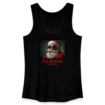 I ll be back - Santa Claus Terminator - Women’s Organic Tank Top - black - Front