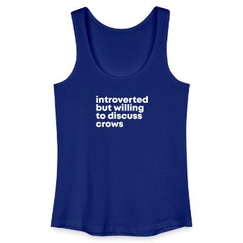 Crow - Women’s Organic Tank Top - royal blue - Front