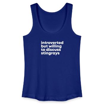 Stachelrochen - Frauen Bio Tank Top - Königsblau - Vorne