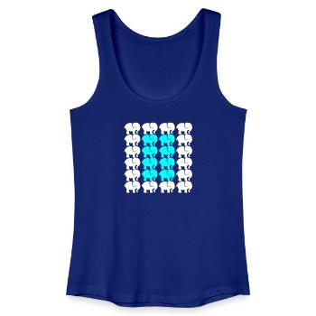 ÉLÉPHANT - Débardeur bio Femme - bleu roi - Devant