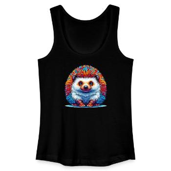 Igel - Frauen Bio Tank Top - Schwarz - Vorne