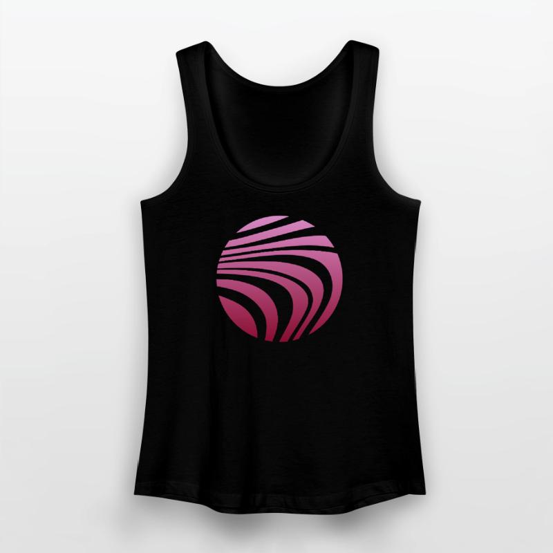 Psychedelic Pattern Pink Gradient Women’s Organic Tank Top