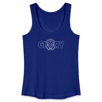 Löwe „GLORY“ - Frauen Bio Tank Top - Königsblau - Vorne
