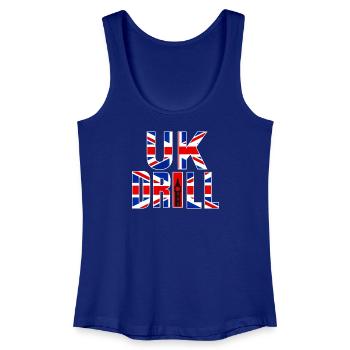 BOHRMASCHINE GROSSBRITANNIEN - Frauen Bio Tank Top - Königsblau - Vorne