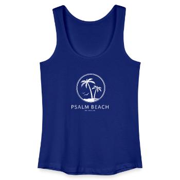 Psalmbeach (2) - Summer Logo Psalm 139 - Women’s Organic Tank Top - royal blue - Front
