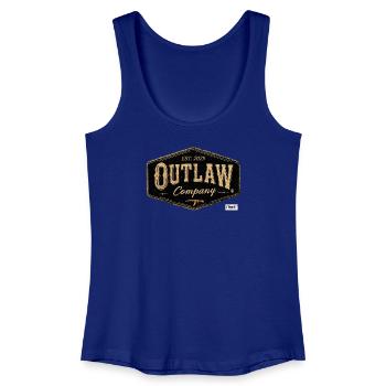 Outlaw Company Vintage Patch - Women’s Organic Tank Top - royal blue - Front
