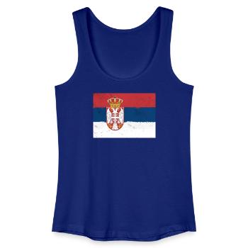 Drapeau de la Serbie - Débardeur bio Femme - bleu roi - Devant