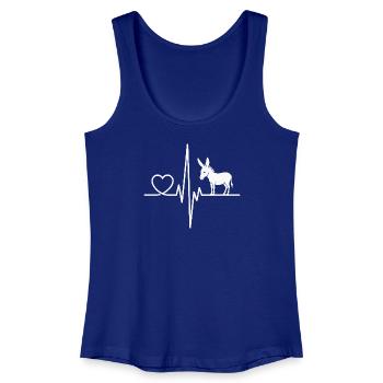 Esel - Frauen Bio Tank Top - Königsblau - Vorne
