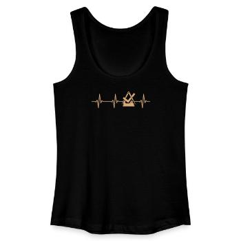 Carpenter Carpenter Guild Sign Heartbeat - Women’s Organic Tank Top - black - Front