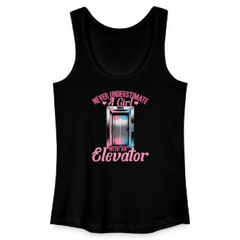 Lift peuter & kinderen - Vrouwen bio tanktop - zwart - Voor