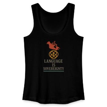 Indigene Sprache Revitalisierung Muttersprachler - Frauen Bio Tank Top - Schwarz - Vorne