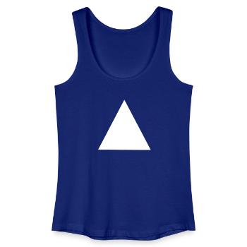Abstract Geometric Triangle Composition - Women’s Organic Tank Top - royal blue - Front