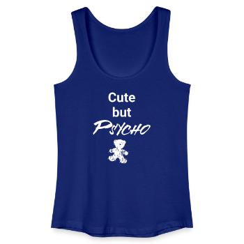 Mignon mais psychopathe - Teddy Edition - Débardeur bio Femme - bleu roi - Devant