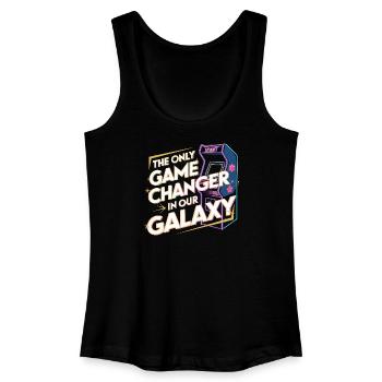  The Only Game Changer In Our Galaxy Retro Arcade - Frauen Bio Tank Top - Schwarz - Vorne