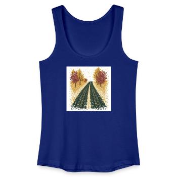 Polka Dot Tire Tracks - Women’s Organic Tank Top - royal blue - Front