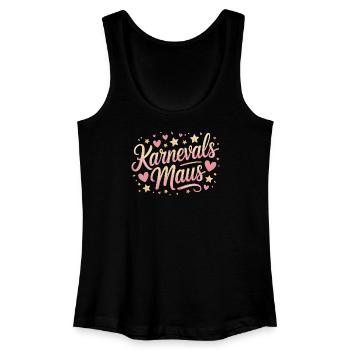 Karnevalsmaus Karneval Köln Kölner Karnevals Maus - Frauen Bio Tank Top - Schwarz - Vorne