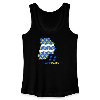 Seine et Marne 77 - Women’s Organic Tank Top - black - Front