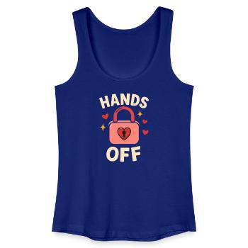 Hands Off – Kein Anfassen! - Frauen Bio Tank Top - Königsblau - Vorne