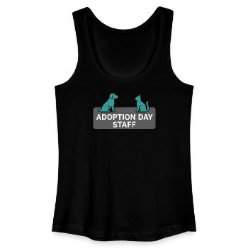 Jour de l’adoption Refuge pour animaux de sauvetage - Débardeur bio Femme - noir - Devant