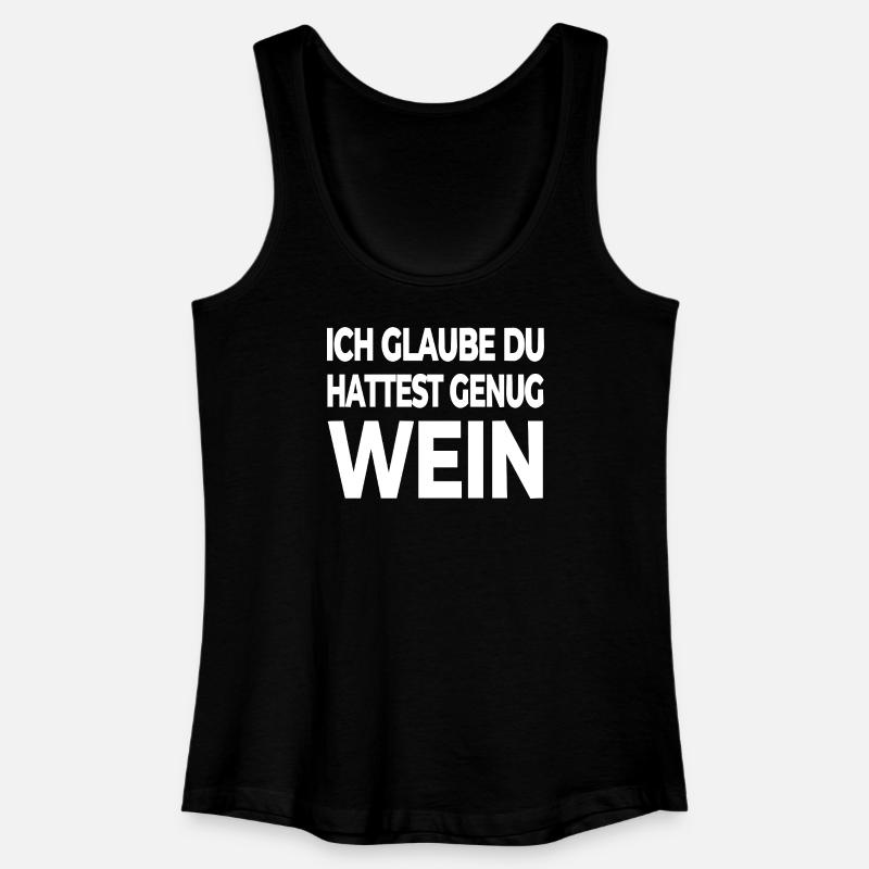 Wein - Frauen Bio Tank Top - Schwarz