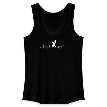 3_Barn_DanceBarn Tanz-Country-Paar Western Line - Frauen Bio Tank Top - Schwarz - Vorne