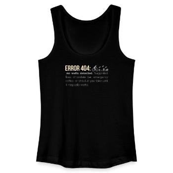 Cycling Hoodie – 404: No Watts Detected - Women’s Organic Tank Top - black - Front