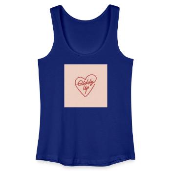 Hüb das Herz - Frauen Bio Tank Top - Königsblau - Vorne