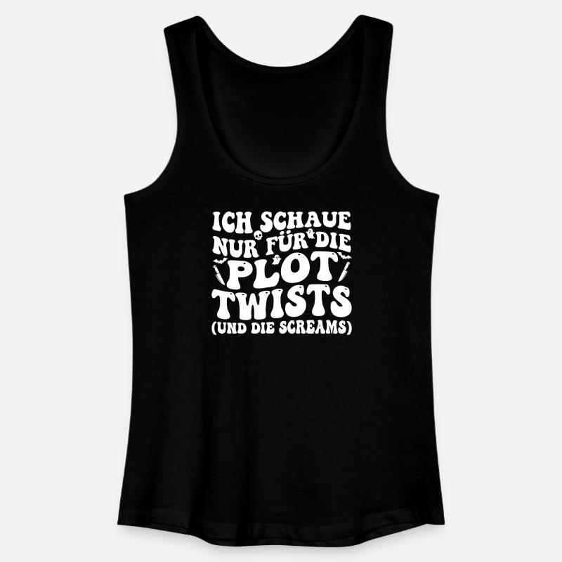 I'm only looking for the plot twists - Women’s Organic Tank Top - black